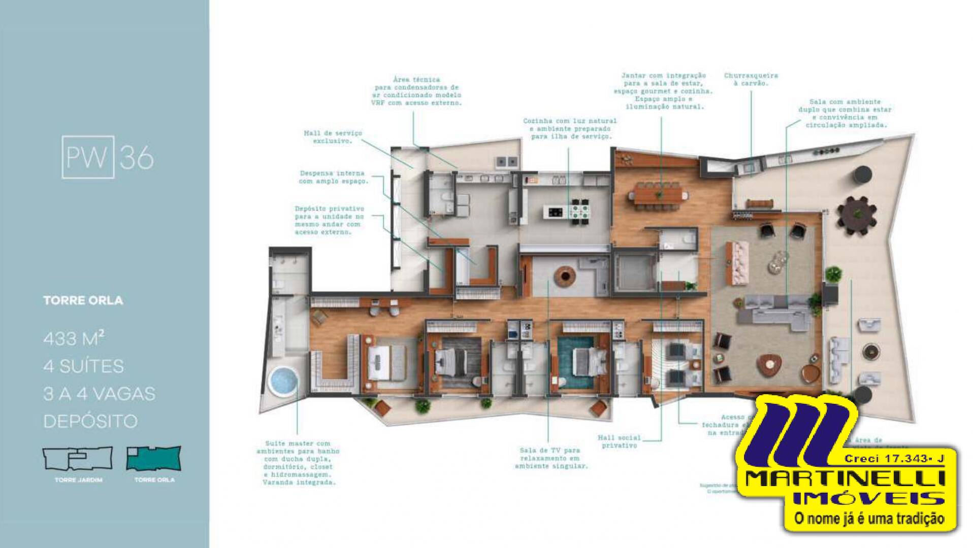 Apartamento à venda com 4 quartos, 42m² - Foto 11